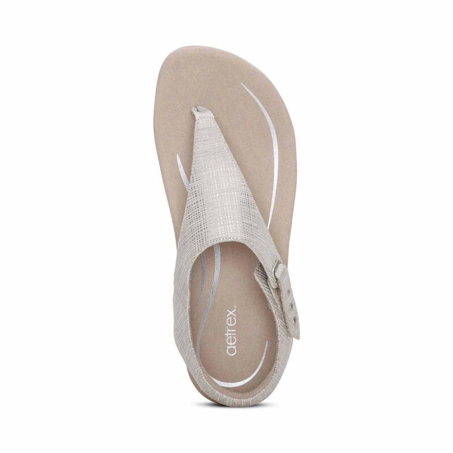 Aetrex - Women's Ellie Adjustable Quarter Strap Thong Sandals