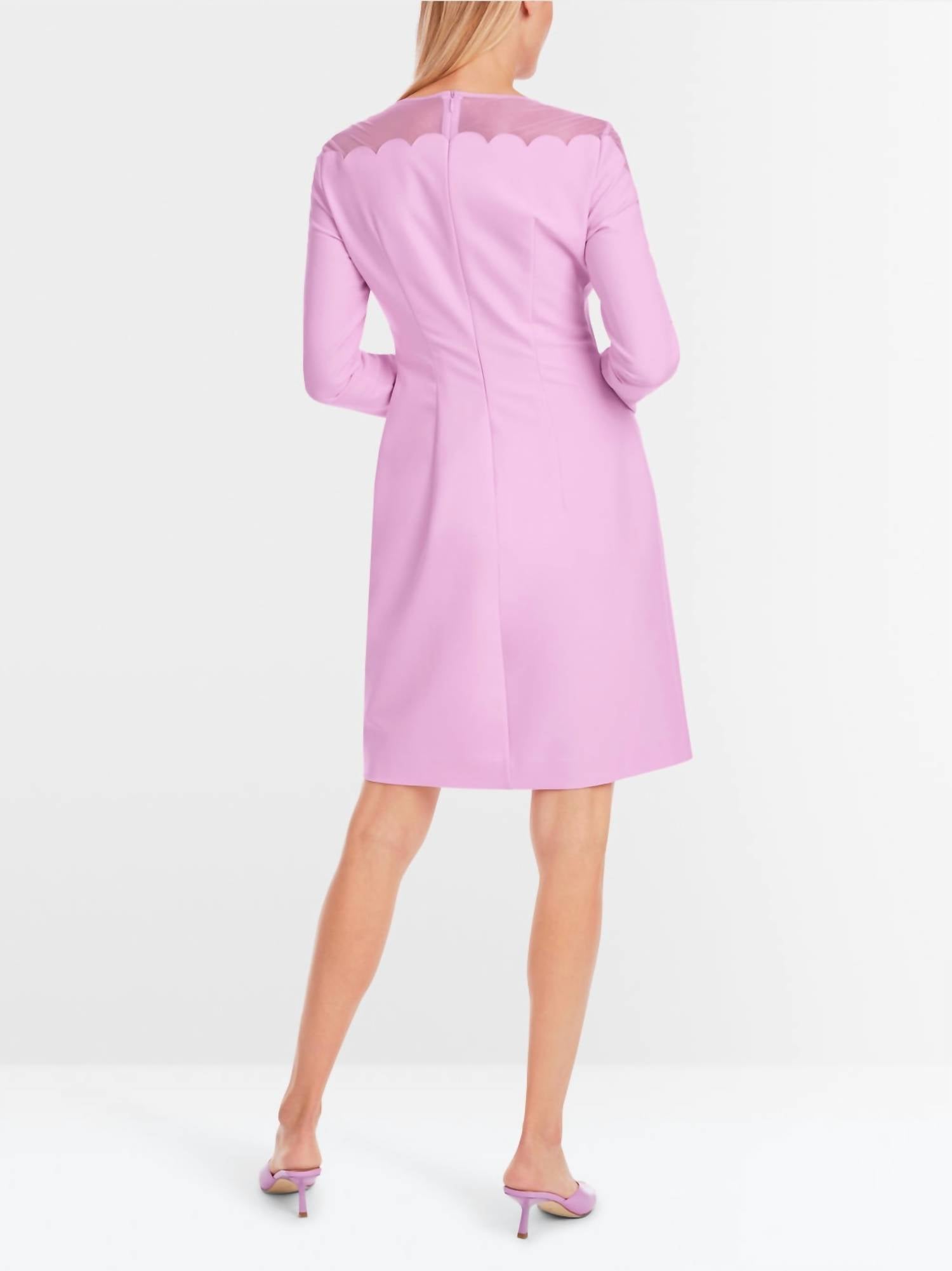 Marc Cain - Transparent Opaque Short Sheath Dress
