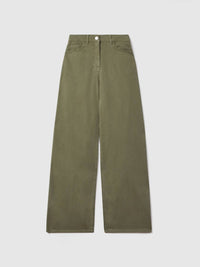 Reiss - Colorado Garment Dyed Wide Leg Trouser Jeans