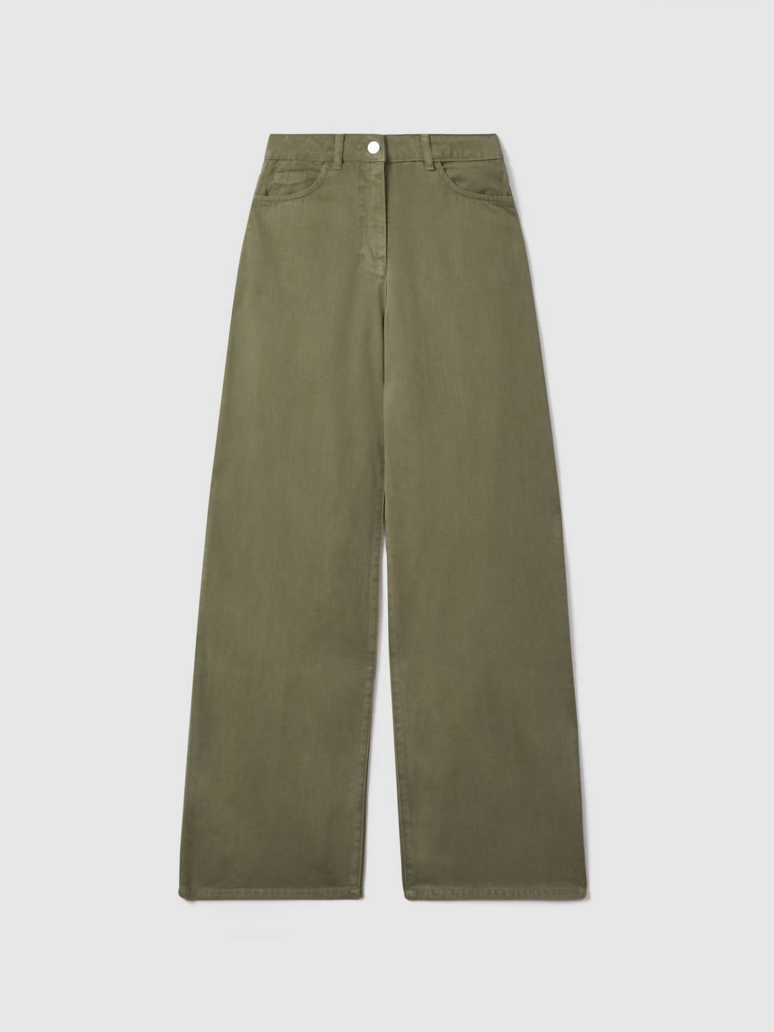 Reiss - Colorado Garment Dyed Wide Leg Trouser Jeans
