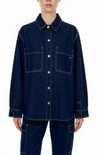 Hidden - Long-Sleeve Jean Jacket