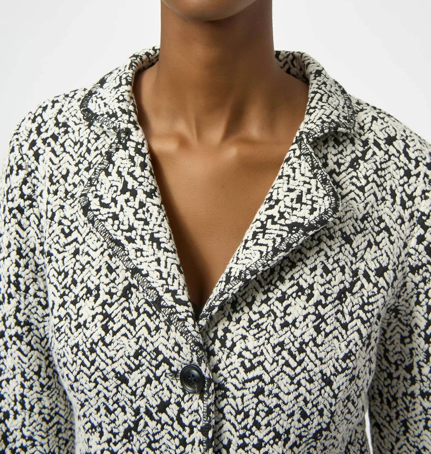 Joseph Ribkoff - Abstract Jacquard Blazer Jacket