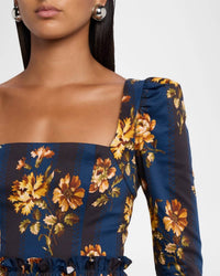 Cara Cara - Hill Printed Cotton Sateen Midi Dress