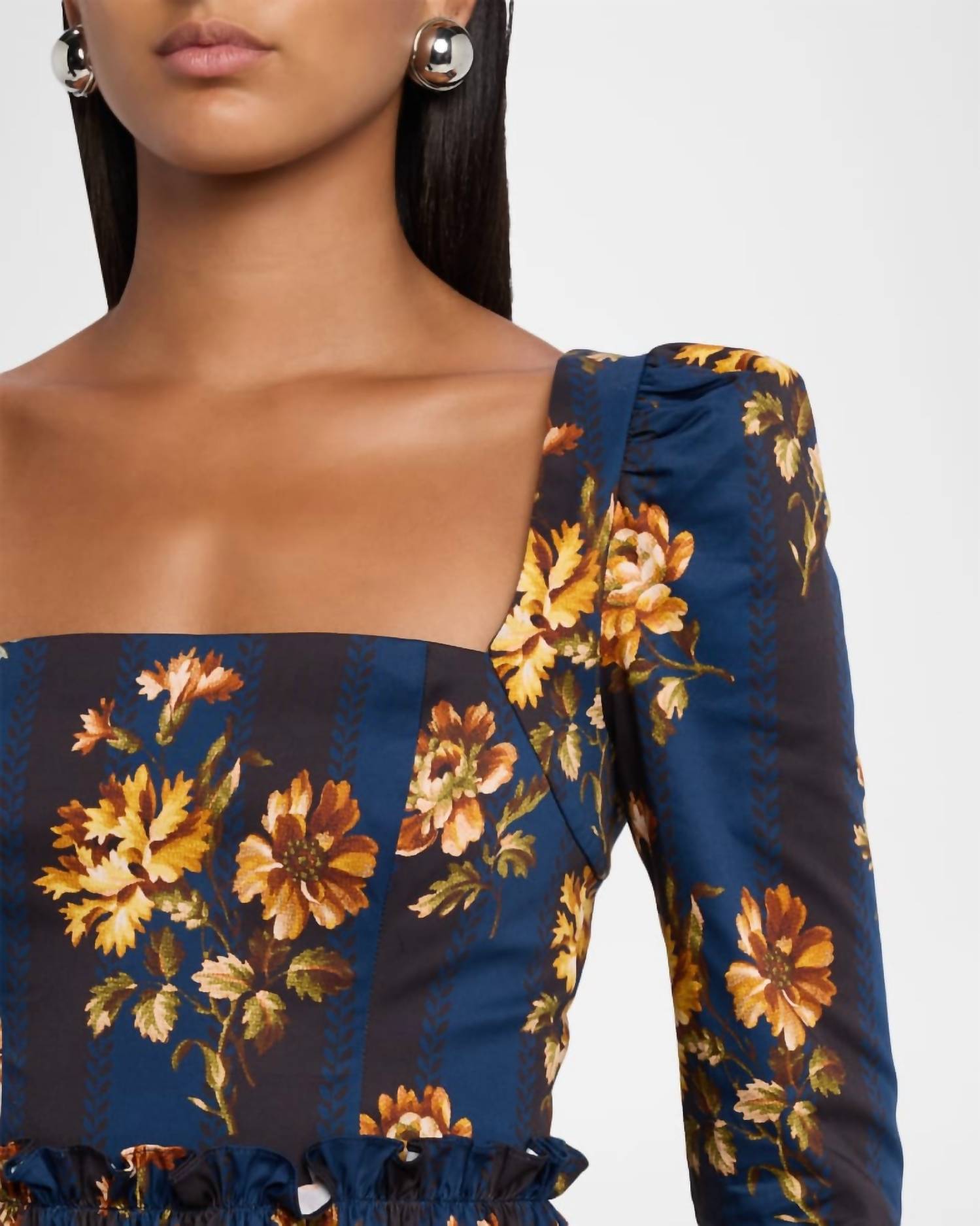 Cara Cara - Hill Printed Cotton Sateen Midi Dress