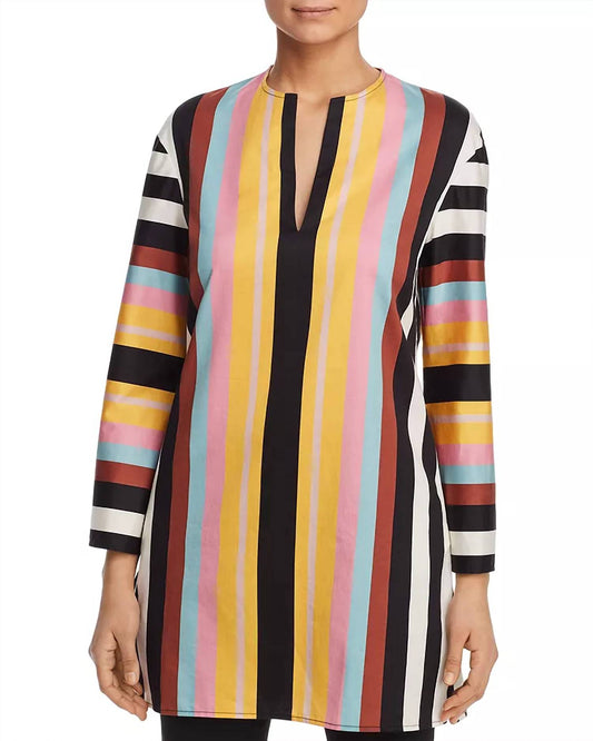 Tory Burch - Stripe Beach Tunic Cover Up