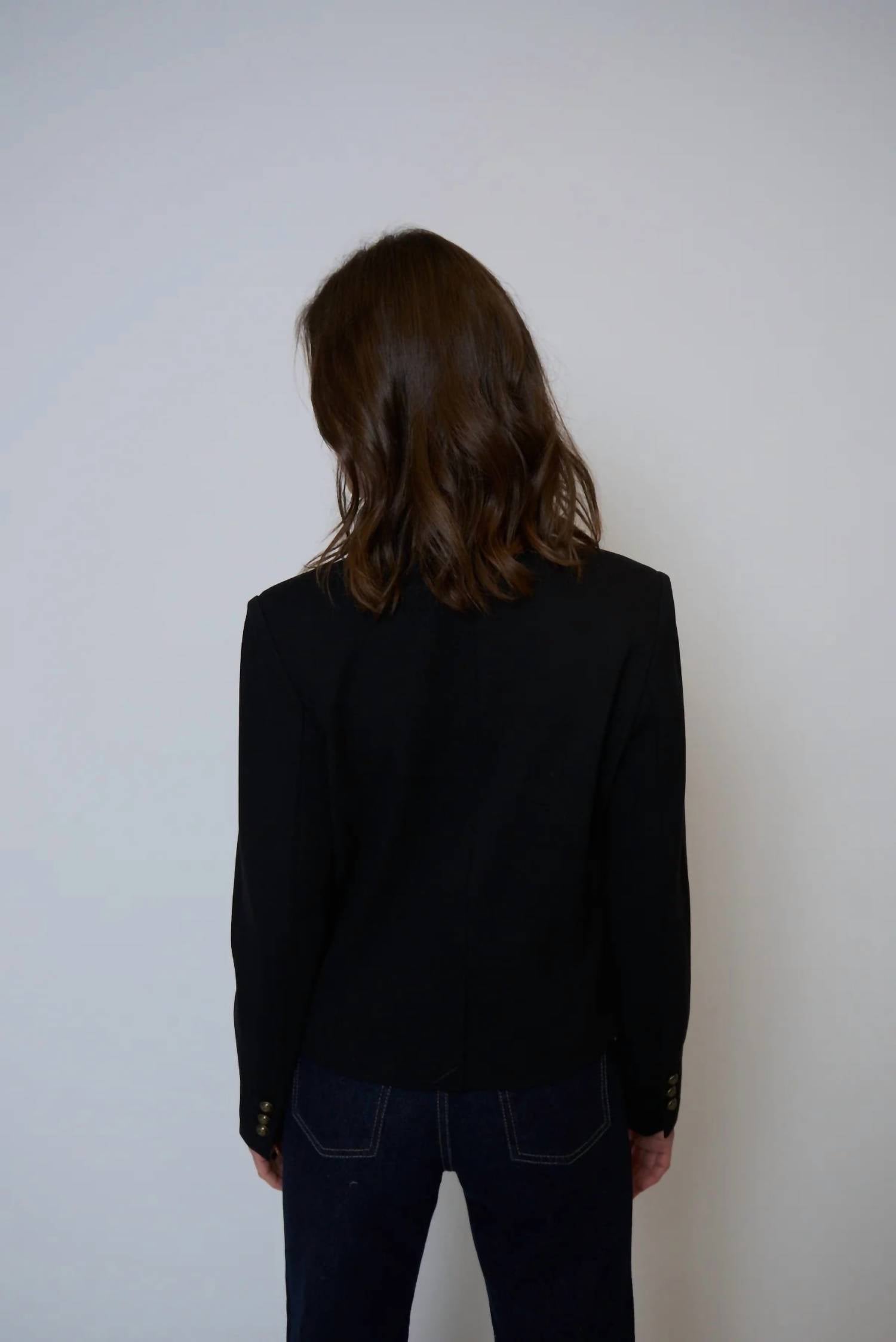 Central Park West - Halsey Ponte Mandarin Collar Jacket