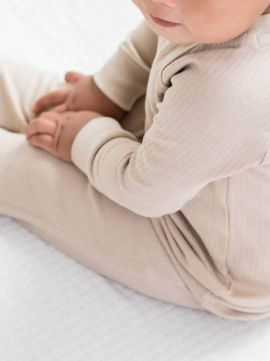 Colored Organics - Ribbed Long Sleeve Lounge Set