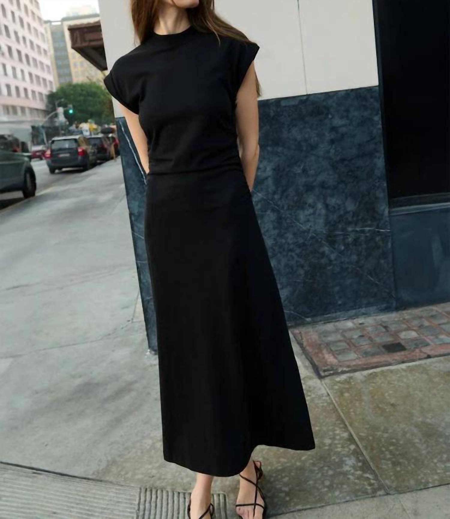 Nation Ltd - Neva Drapey Knit And Form-skimming Dress