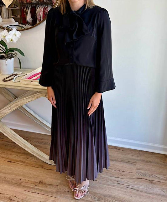 Anonyme - Long Sleeve Tie Top