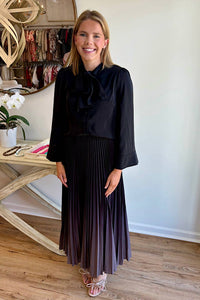 Anonyme - Long Sleeve Tie Top