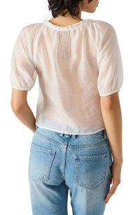 STEVE MADDEN Lana Scoopneck Top in antique - women's blouse - alternate view