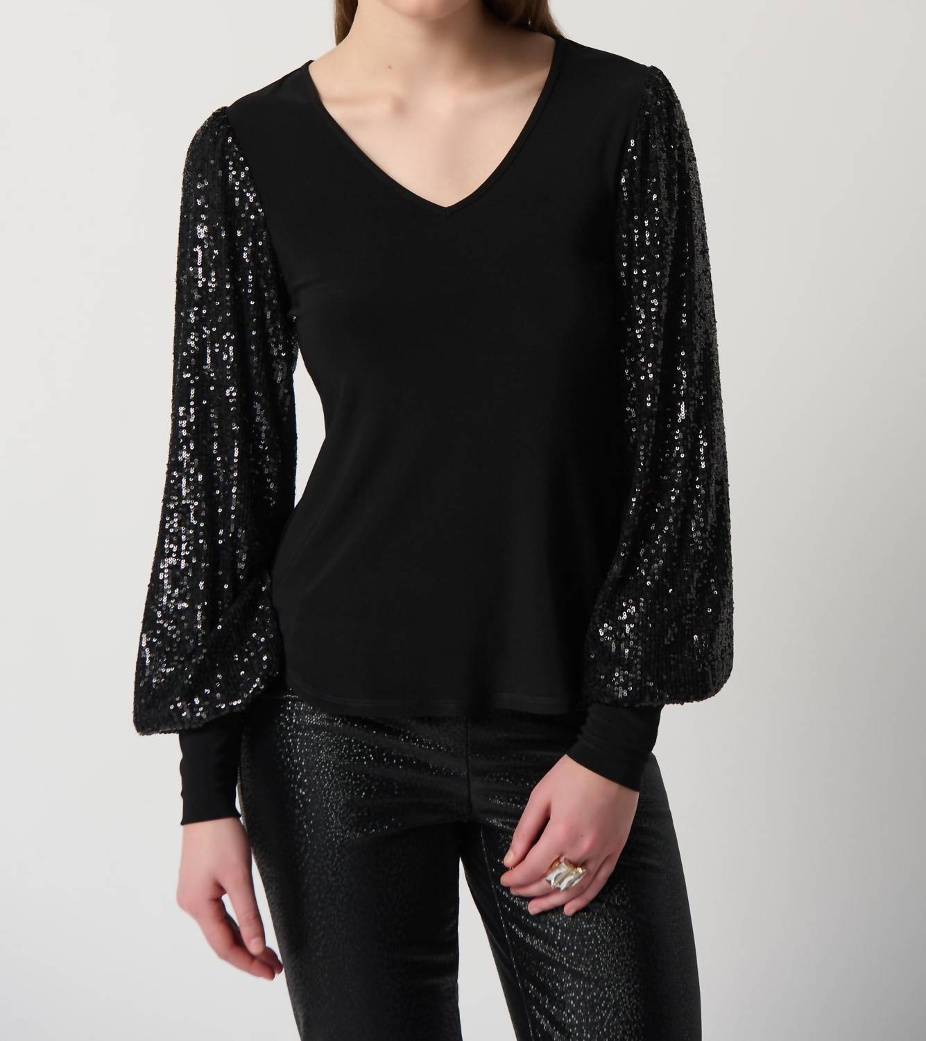 Joseph Ribkoff - SPARKLE SLEEVE TOP