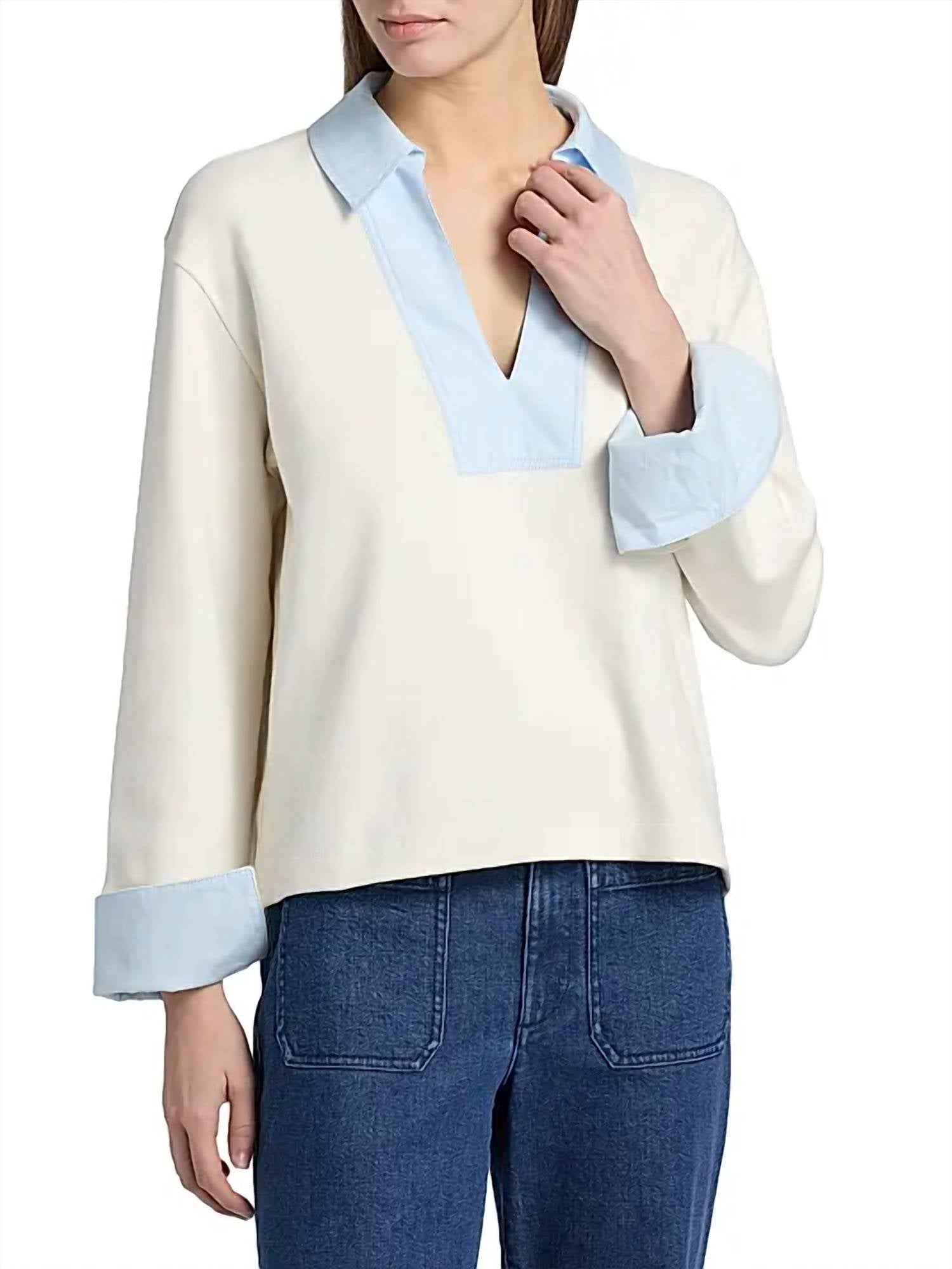 TANYA TAYLOR Whitney Top in white - women's shirt