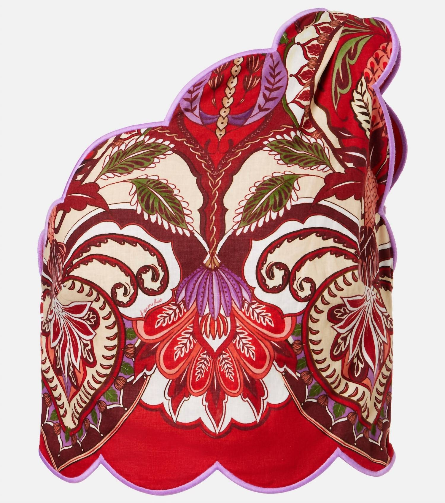 Farm Rio - One Shoulder Scallops Top