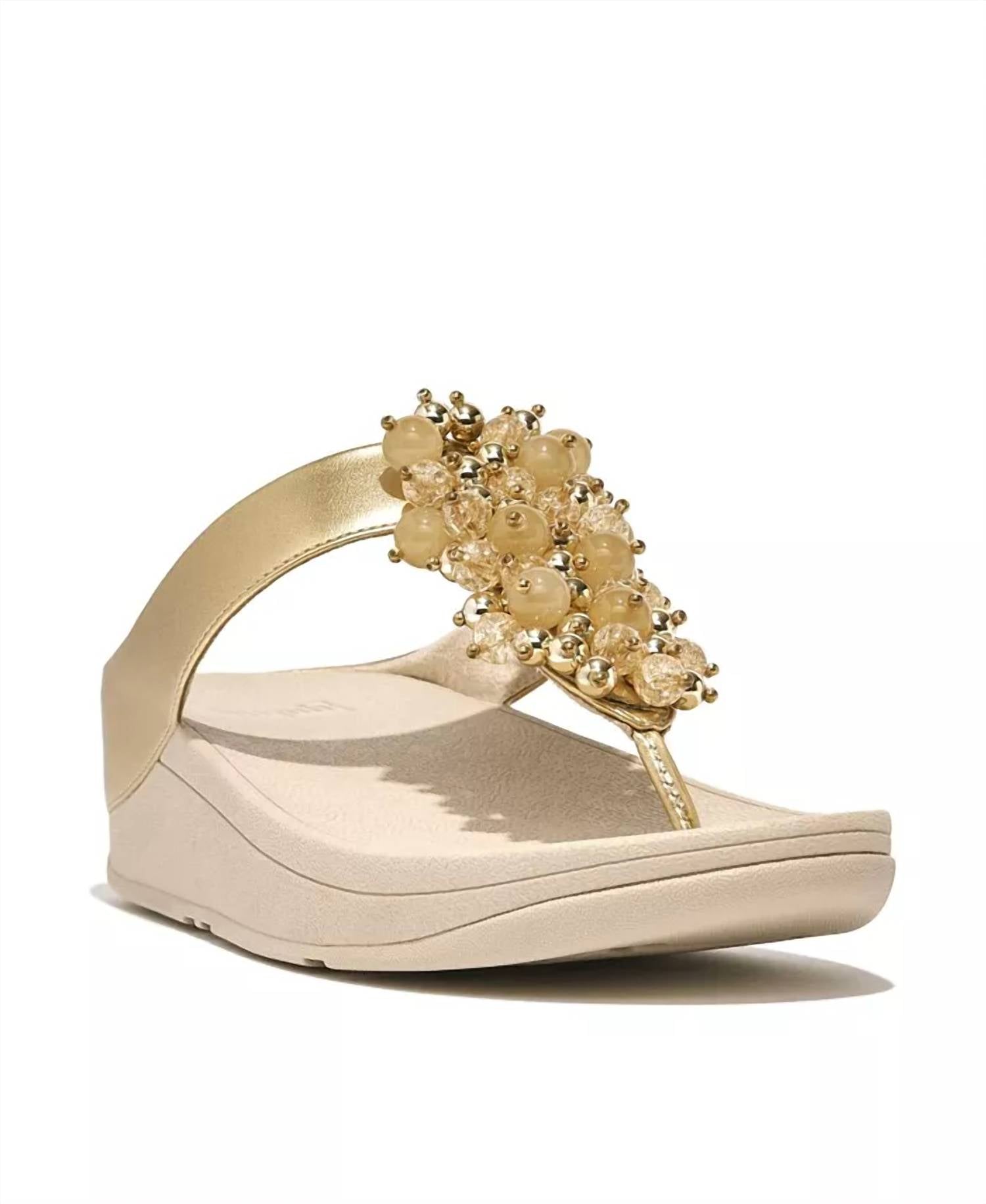 Fitflop - Women's Fino Bauble Bead Toe Post Sandals