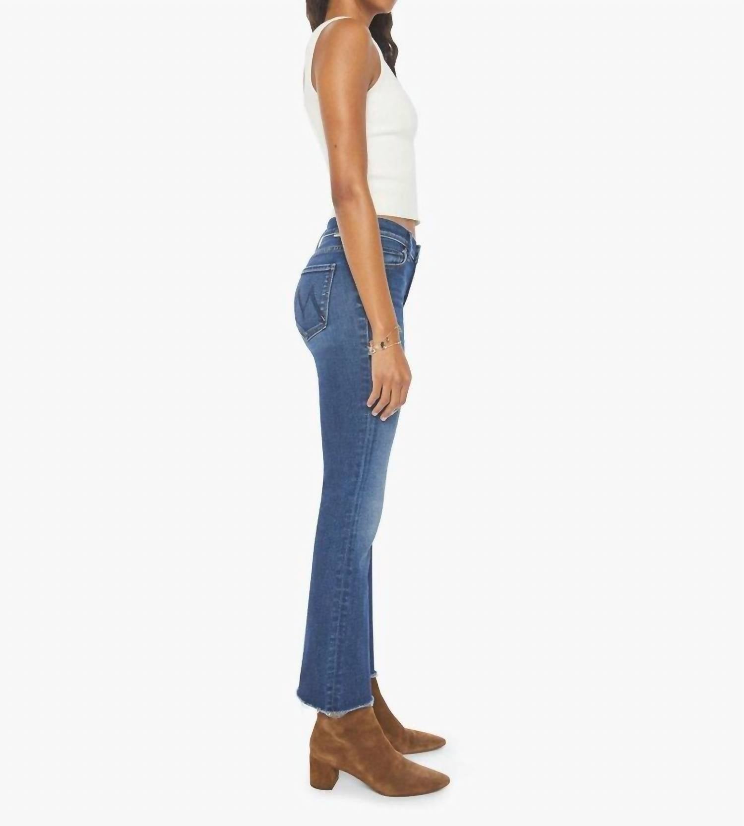 Mother - The Outsider Mid Rise Ankle Fray Jeans