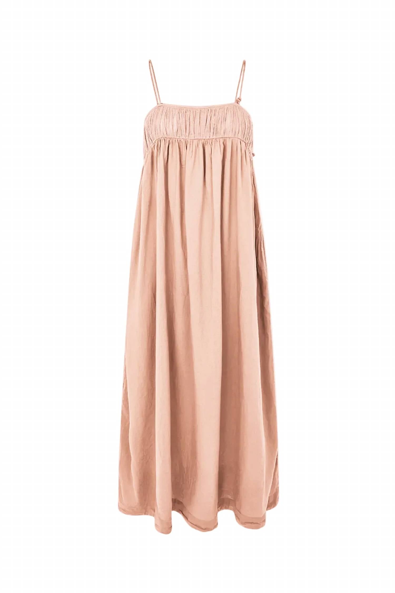Rabens Saloner - Women's Cotton Angel String Maxi Dress