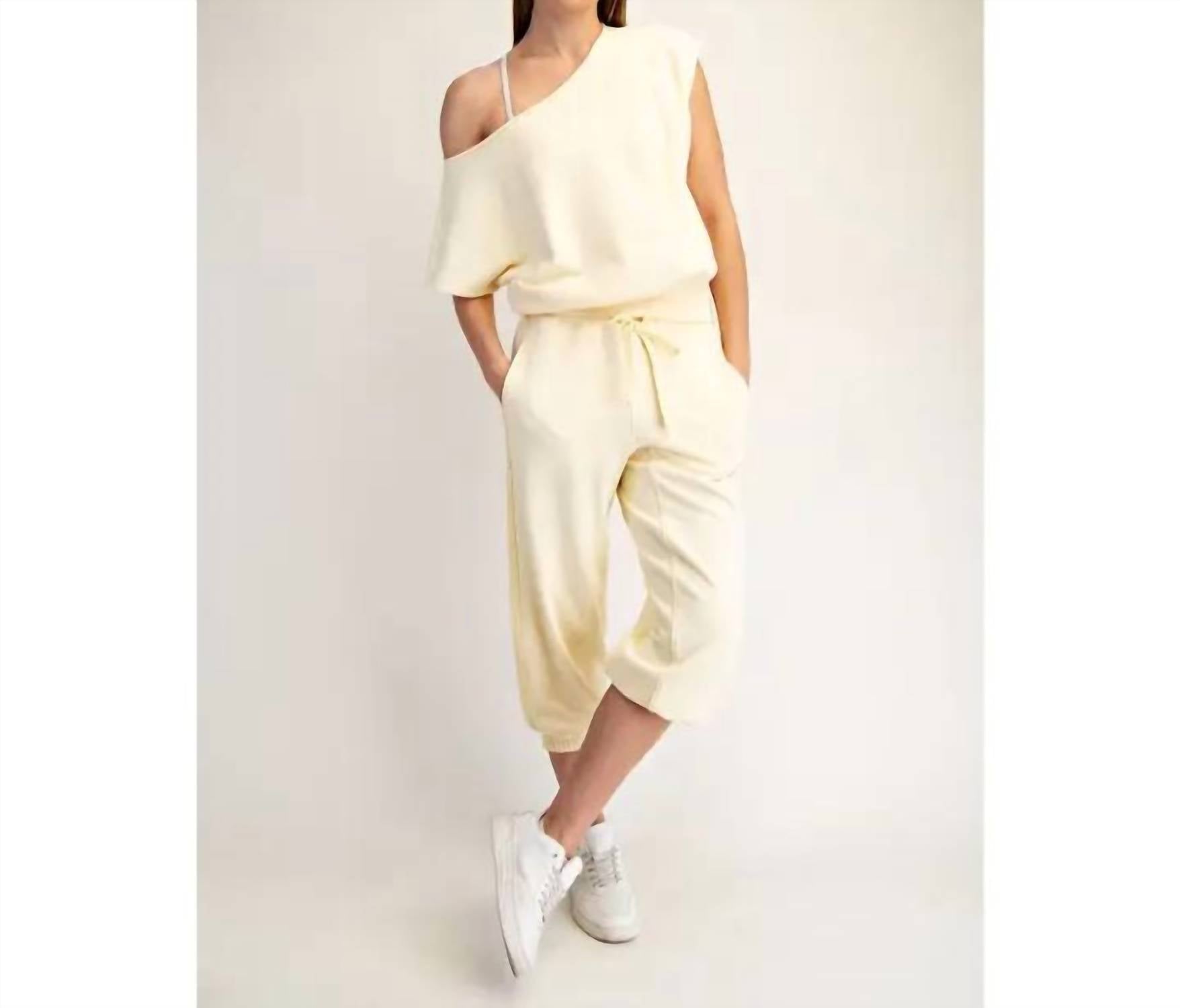 Rae Mode - French Terry Cropped Jogger Pants