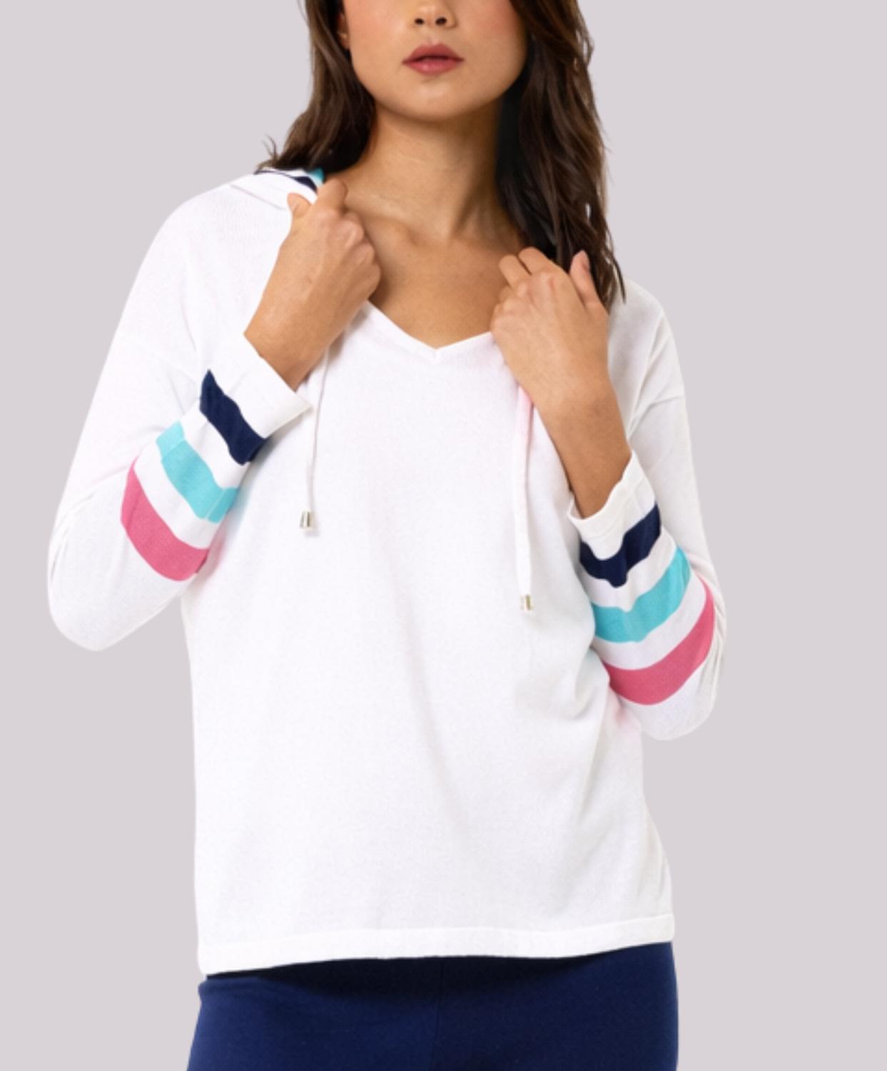 Angel Apparel - Knit Stripe Hoodie