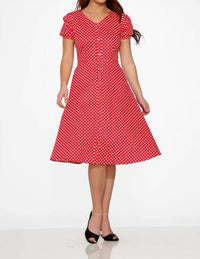 Orchid Bloom - Dolly Dotty Swing Dress