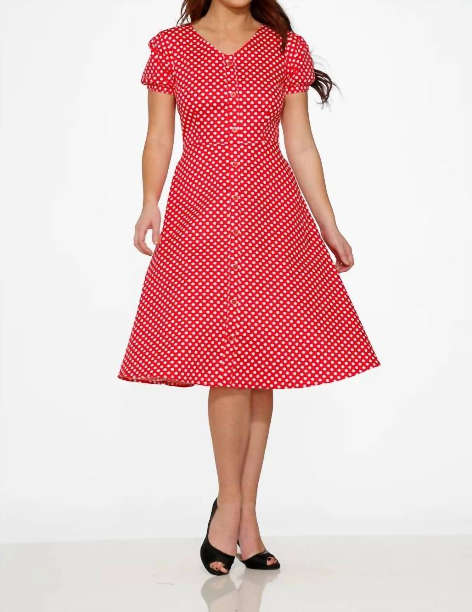 Orchid Bloom - Dolly Dotty Swing Dress