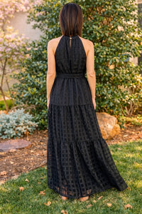 Whimsical Mimsy - Sunset Halter Maxi Dress