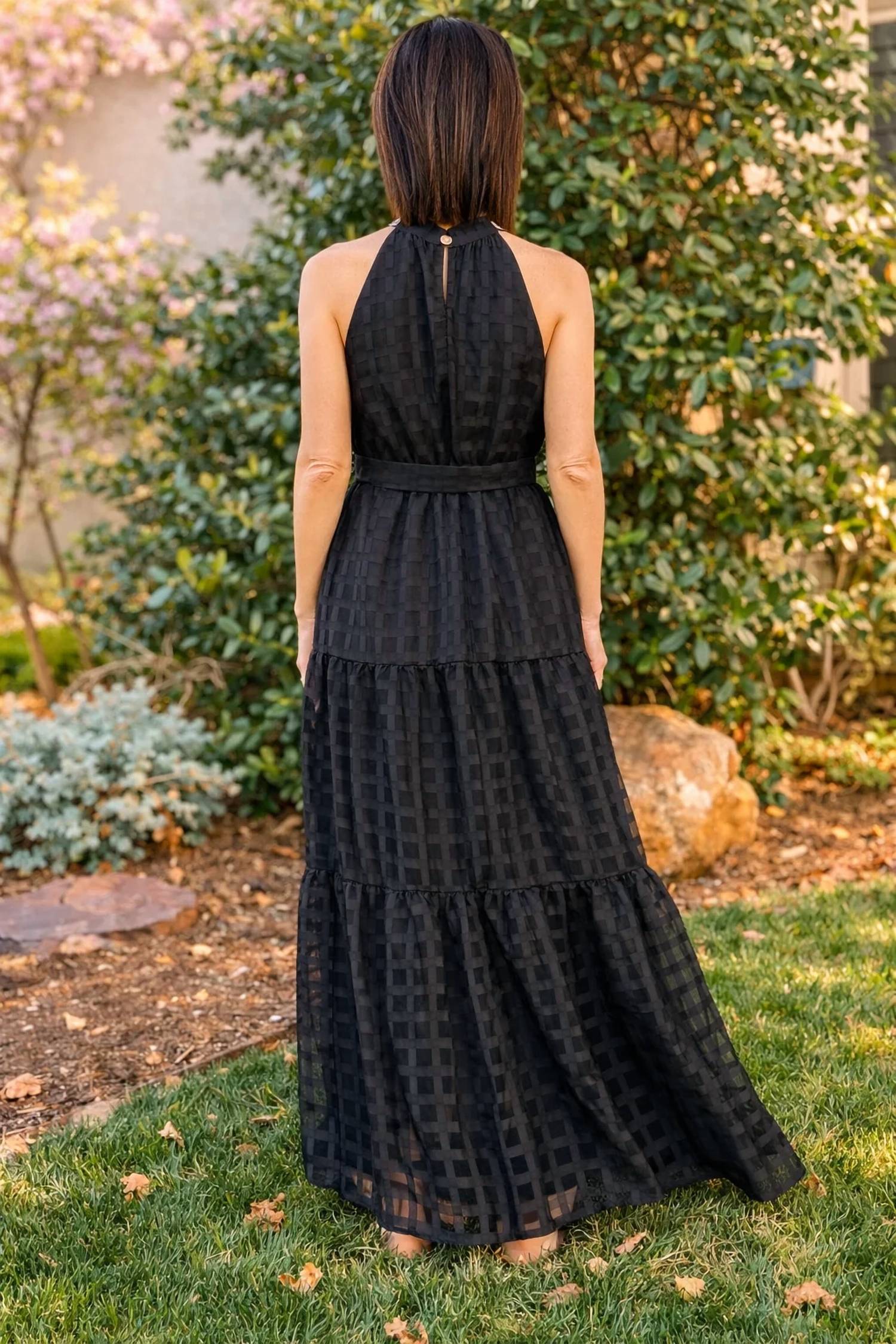 Whimsical Mimsy - Sunset Halter Maxi Dress