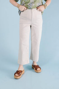 Renuar - Tencel Wide Leg Ankle Pant