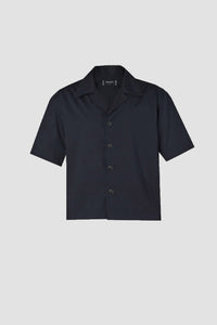True Tribe Men's Saulo Cuban Shirt in smooth weave black - men's shirt - view 4