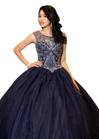 Karishma Creations - Beaded Tulle Prom Dress
