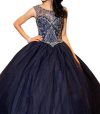 Karishma Creations - Beaded Tulle Prom Dress