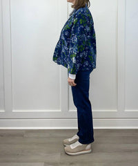 Dolma Astrid Velvet Jacket in navy - women's jacket - view 4