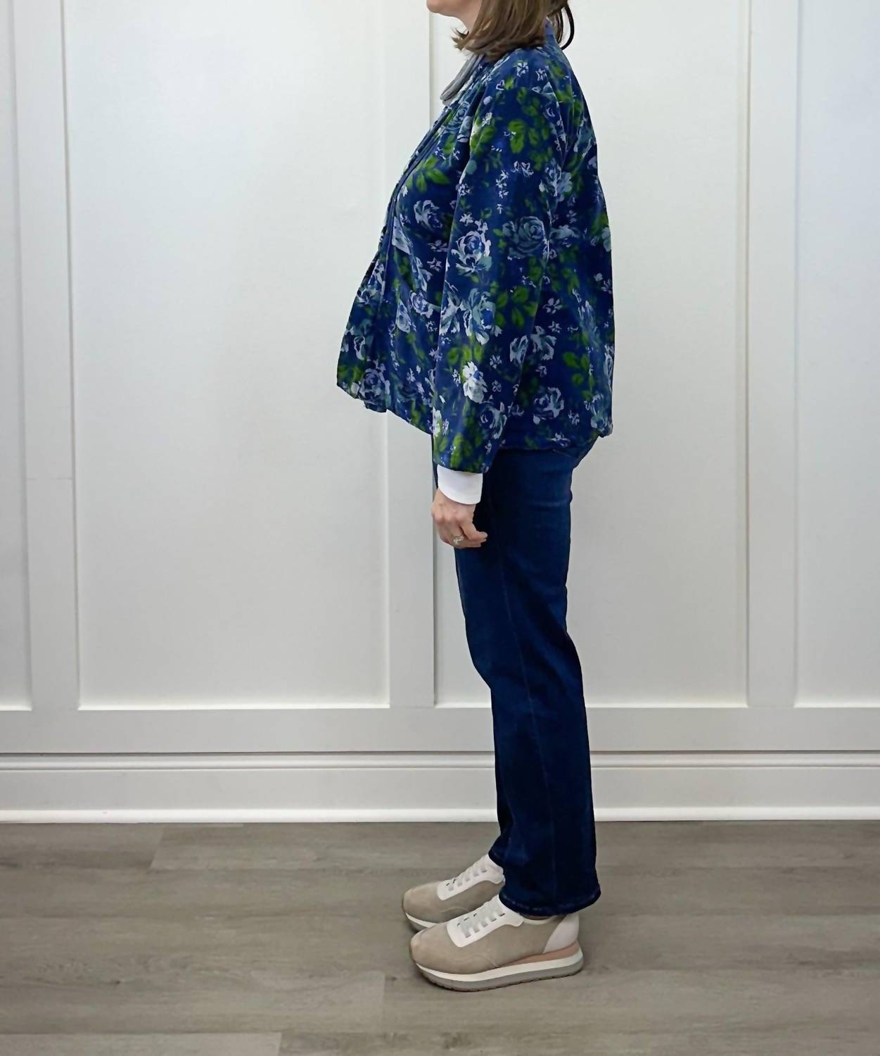 Dolma Astrid Velvet Jacket in navy - women's jacket - view 4