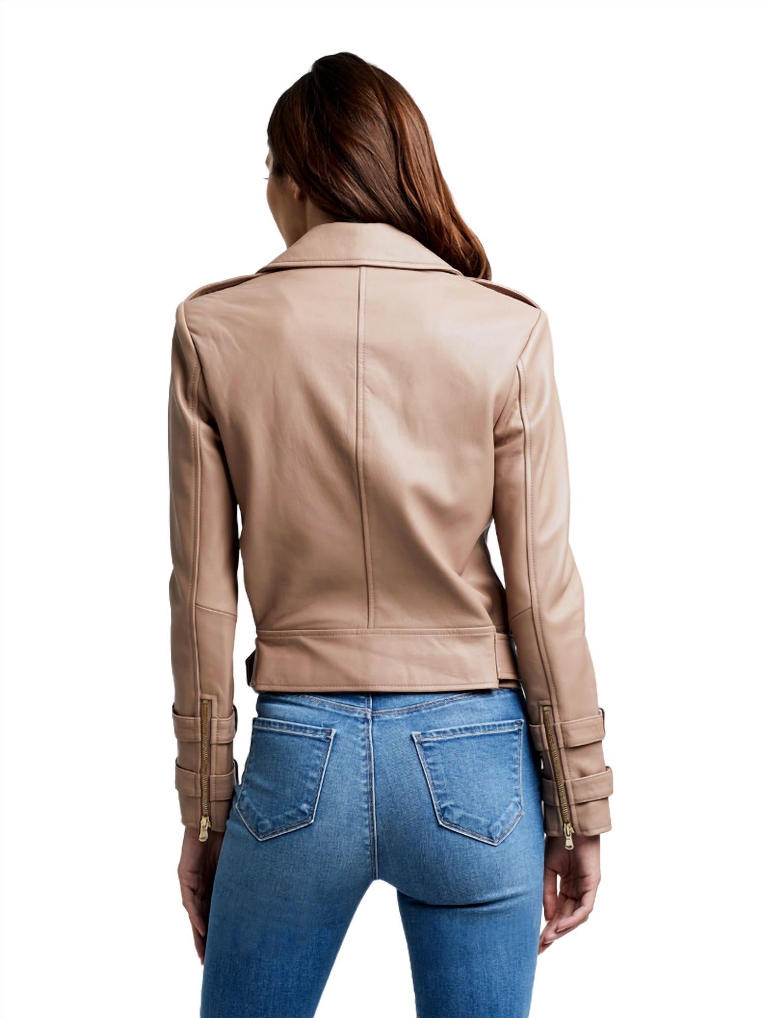 L'Agence - Billie Belted Leather Jacket