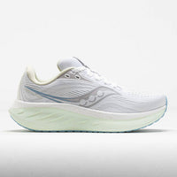 SAUCONY Women's Ride 18 Shoe in white lettuce blanc laitue - women's shoe