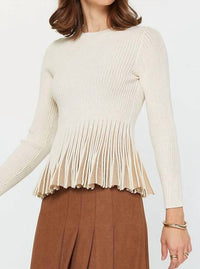 Current Air - Shimmer Peplum Sweater