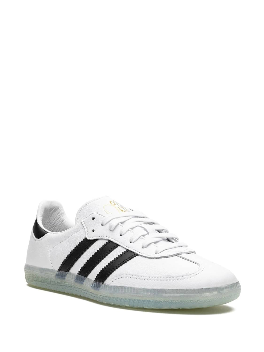 adidas Men’s Dill Samba Sneakers in white black - men's sneaker - detail view