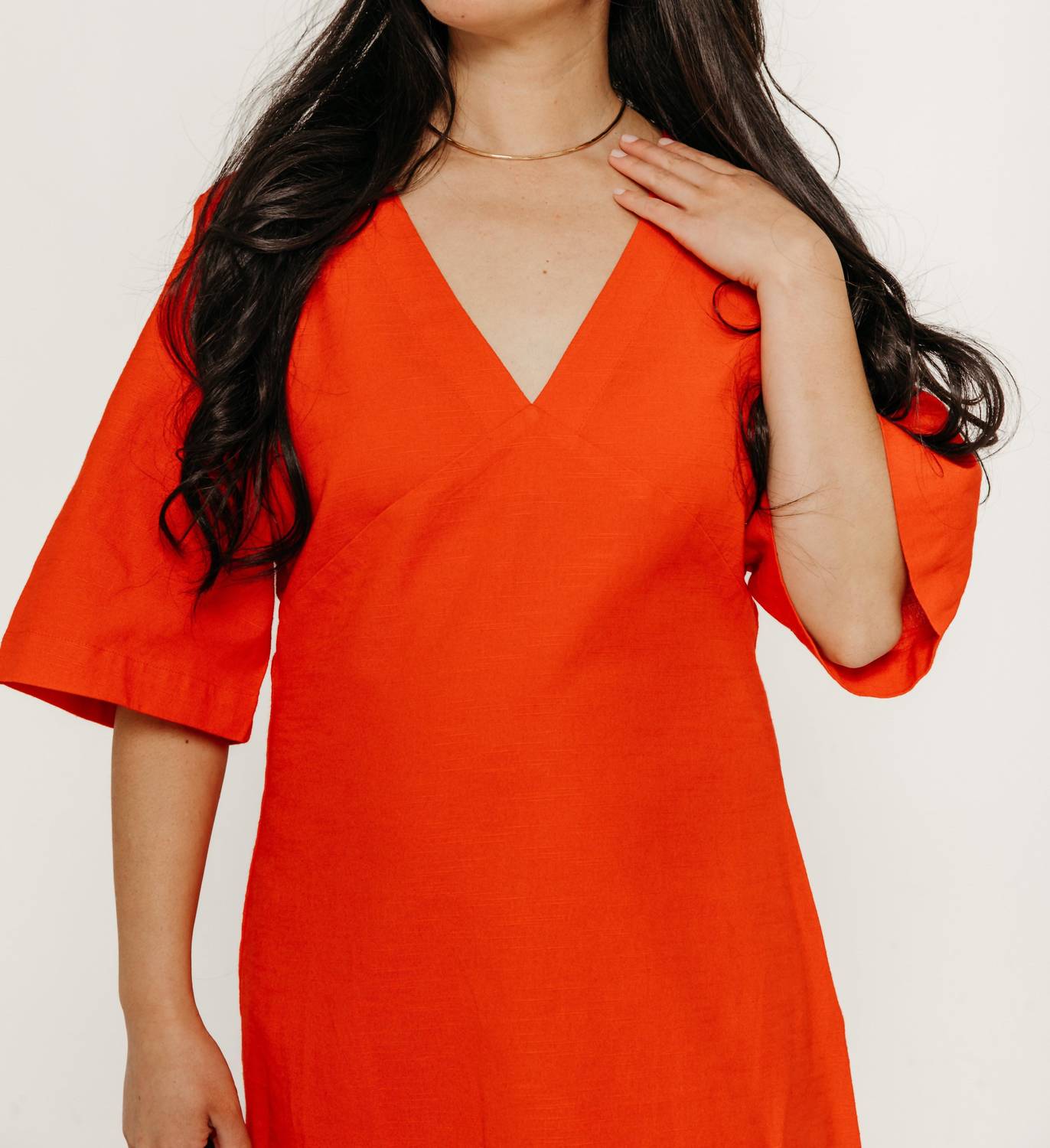 Thinking Mu - Fiery Red Kim Dress