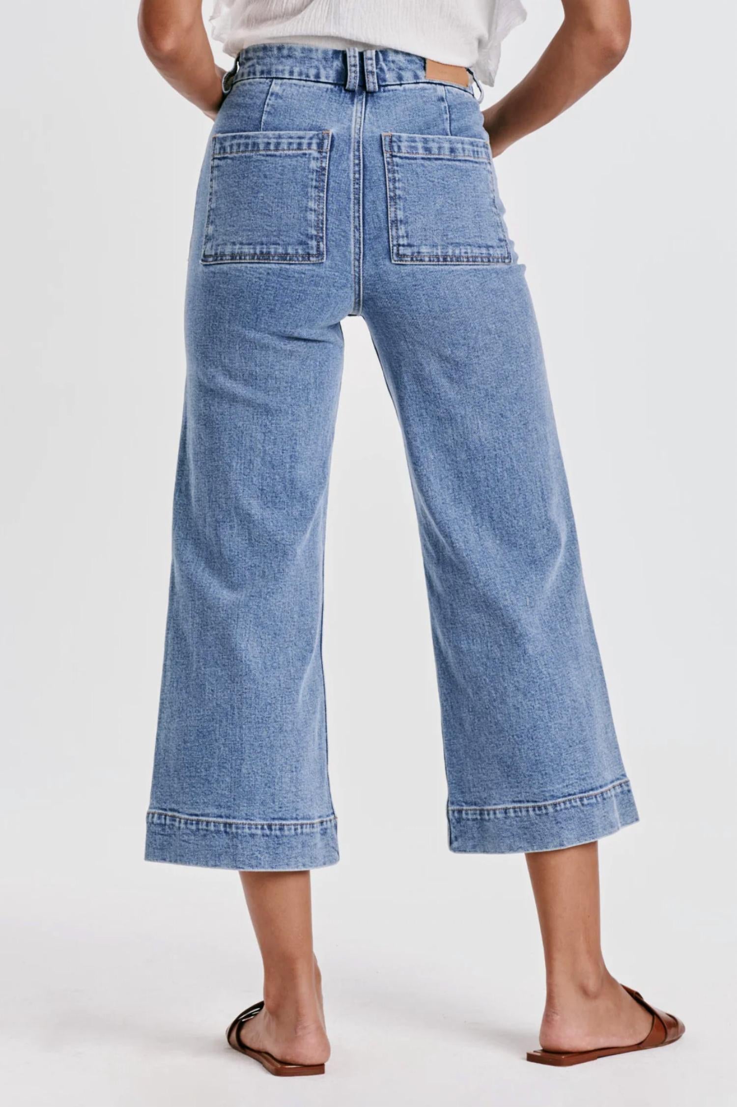 Dear John Denim - Aubrey Wide Leg Cropped Jean