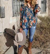 Hayden LA Cordelia Top in multi - women's long sleeve top - view 6