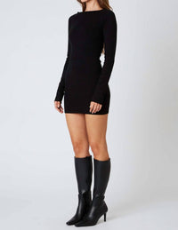 Cotton Candy La - Open Back Sweater Dress