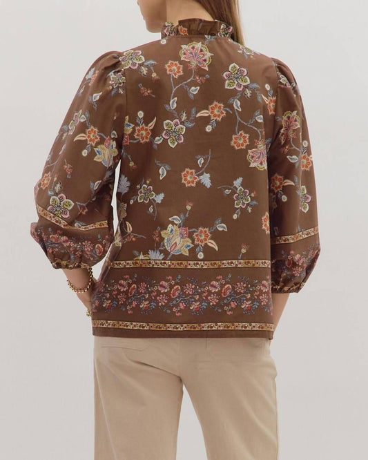 Entro - Frances Fall Floral Blouse