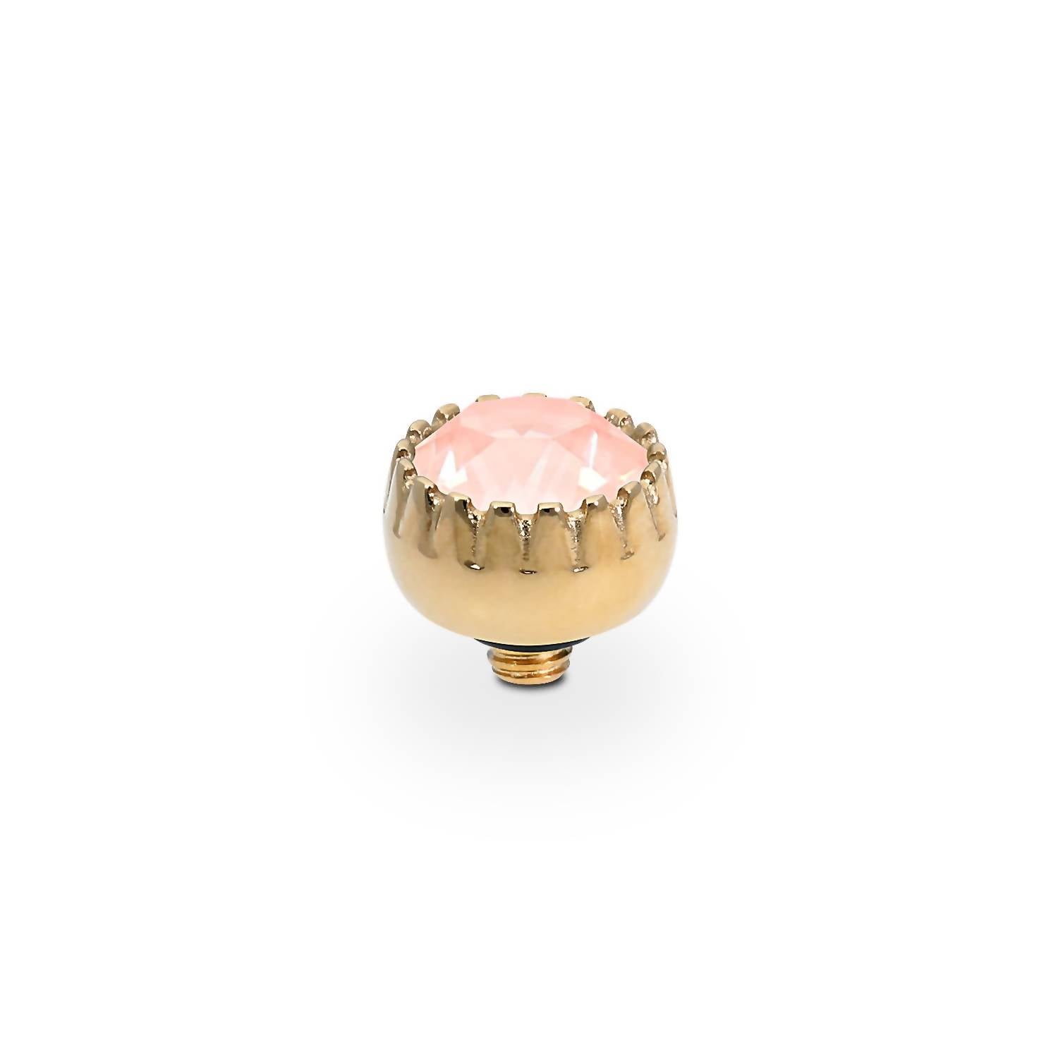 Qudo Women's London 8mm Jewelry Topper in flamingo ignite rosegold - women's jewelry