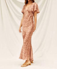 Dress Forum - Go Get Em Flutter Sleeve Midi Dress
