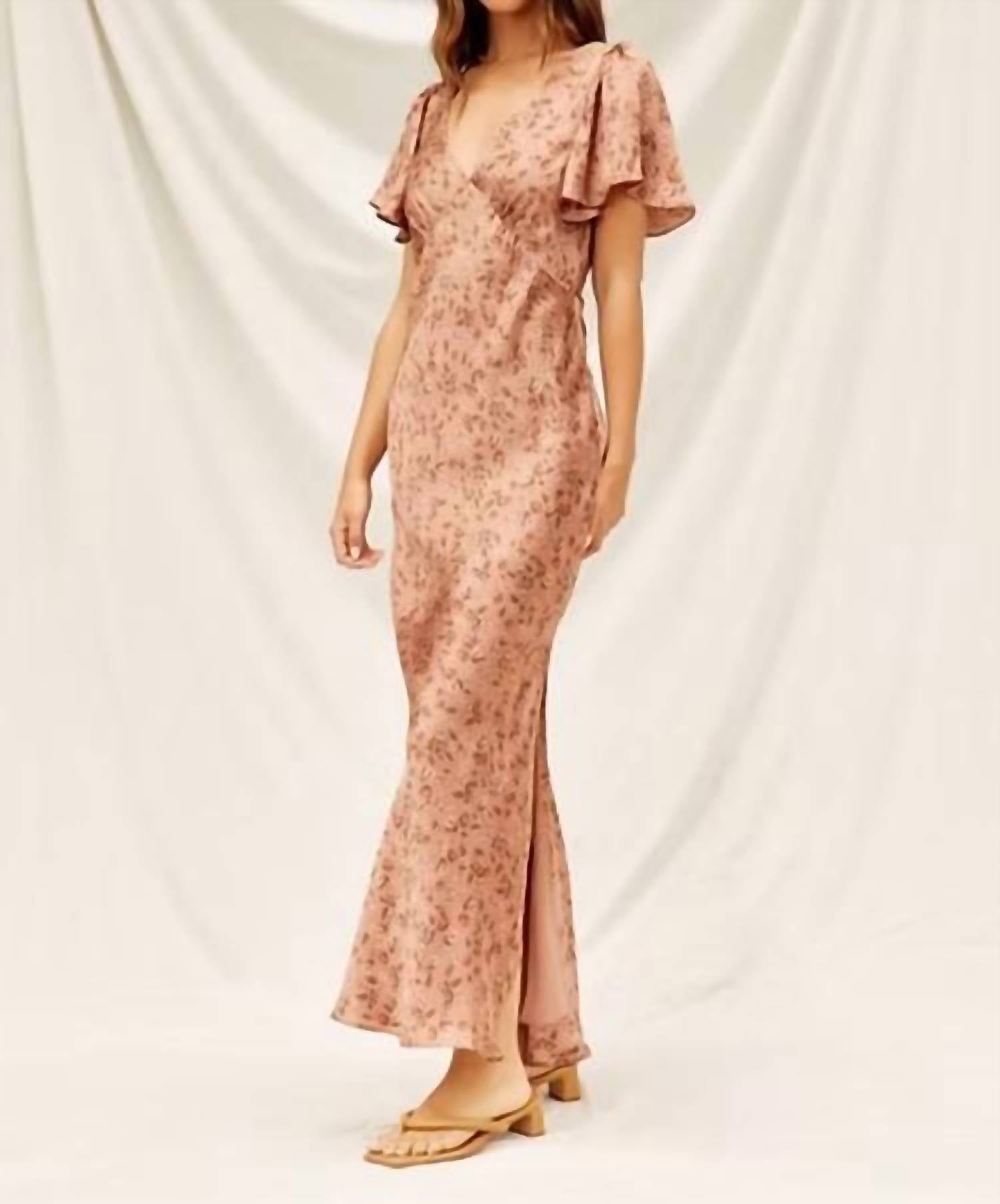 Dress Forum - Go Get Em Flutter Sleeve Midi Dress