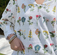 EMILY LOVELOCK Women's Hailey Embroidered Blouse in white - women's shirt - view 4