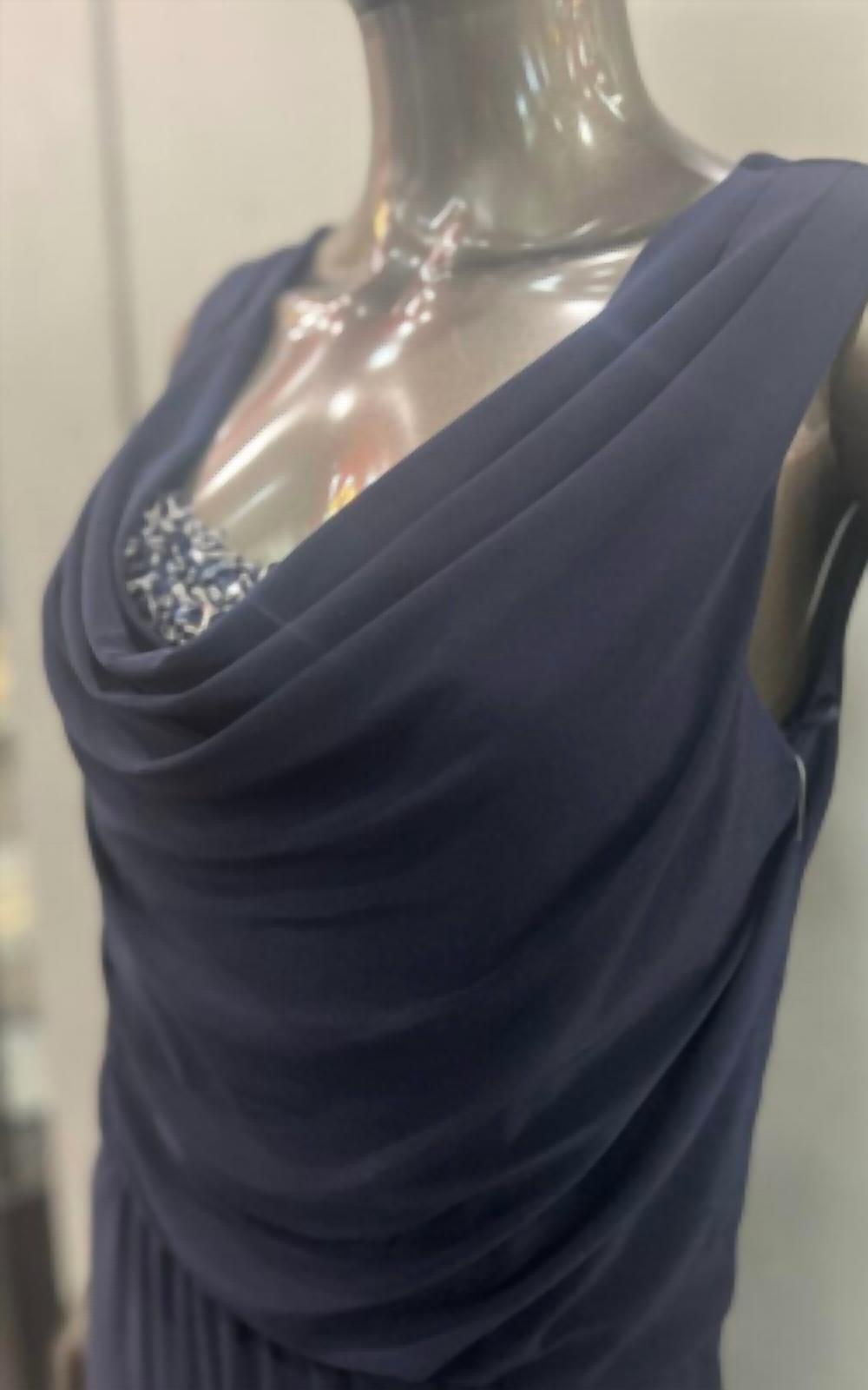 Js Boutique - Women's Blouson Top Long Dress