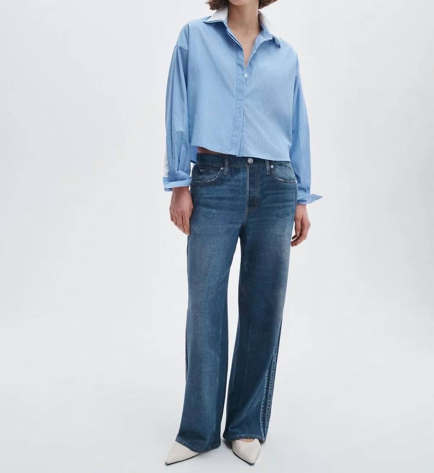 Rag & Bone - Marin Striped Combo Shirt