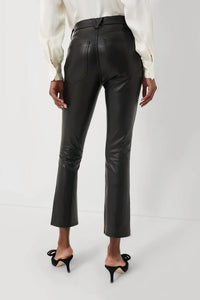 Veronica Beard - Carly Vegan Leather Kick Flare Jeans