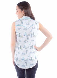 Scully - Sleeveless Western Blouse